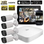 Kit de Cámaras de Seguridad 4K Ultra HD – 4 Cámaras + DVR